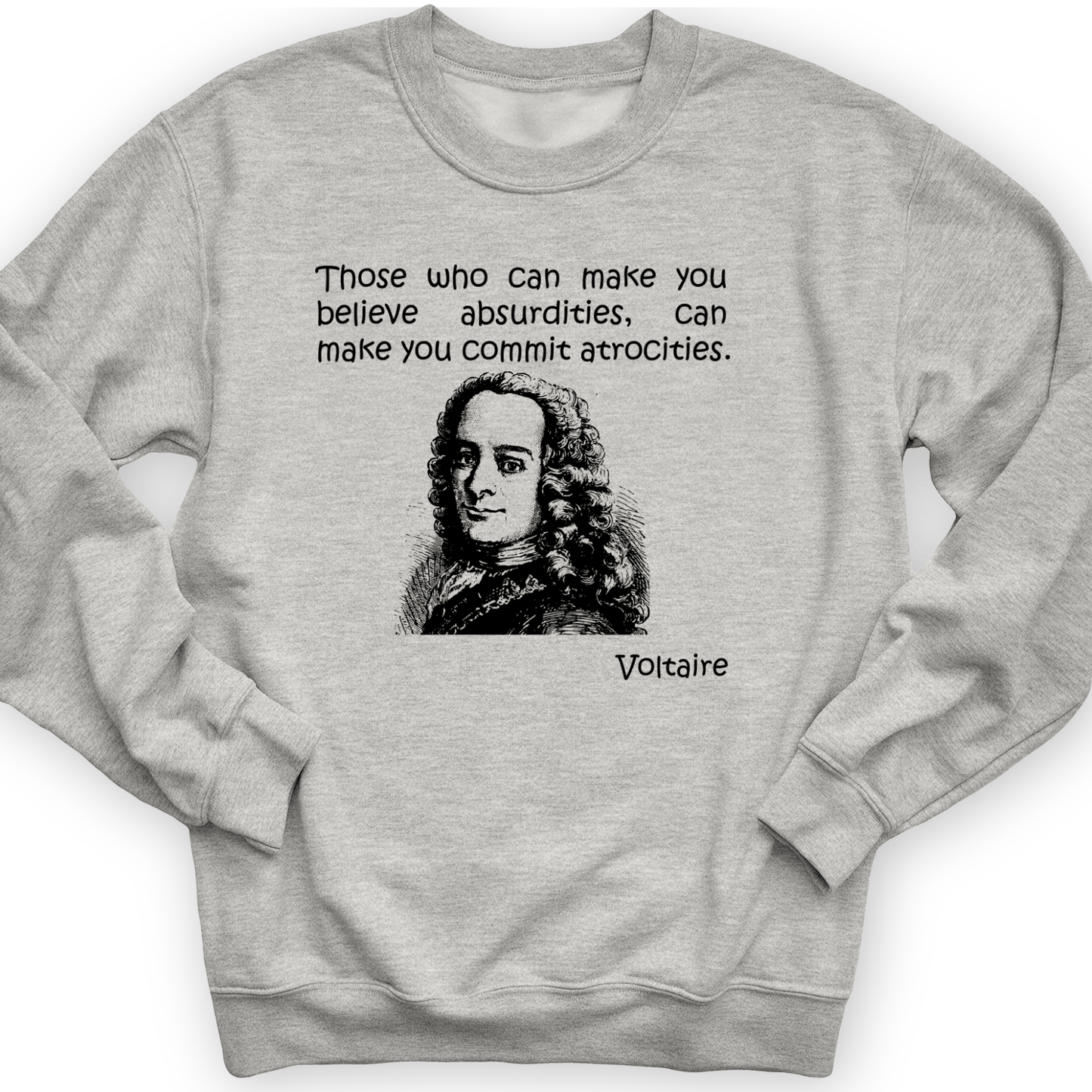 Voltaire Absurdities Crewneck Sport Grey / S