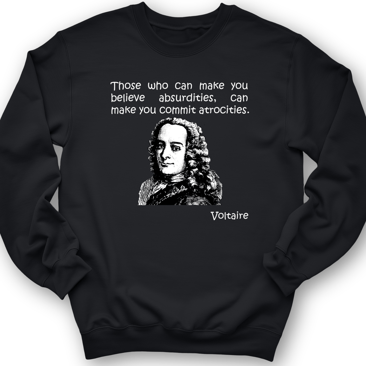 Voltaire Absurdities Crewneck Black / S