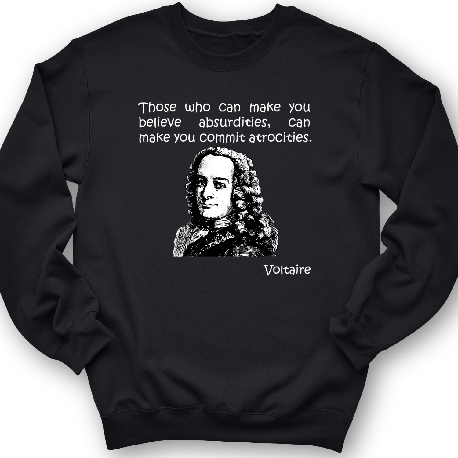 Voltaire Absurdities Crewneck Black / S