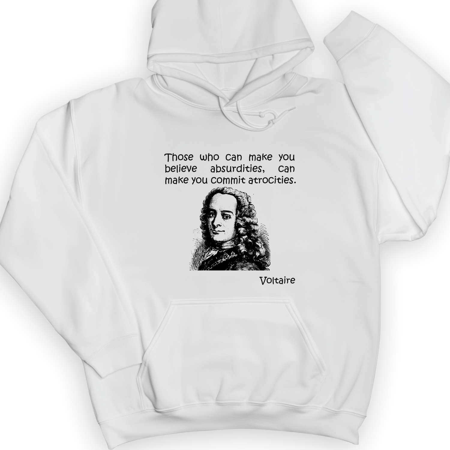 Voltaire Absurdities Hoodie White / S