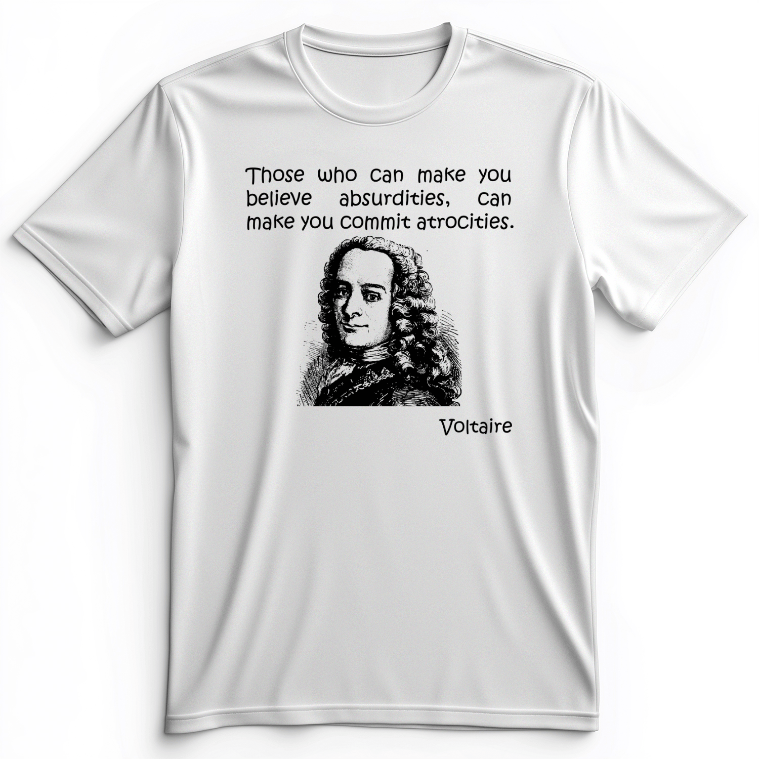 Voltaire Absurdities Premium Tee White / S
