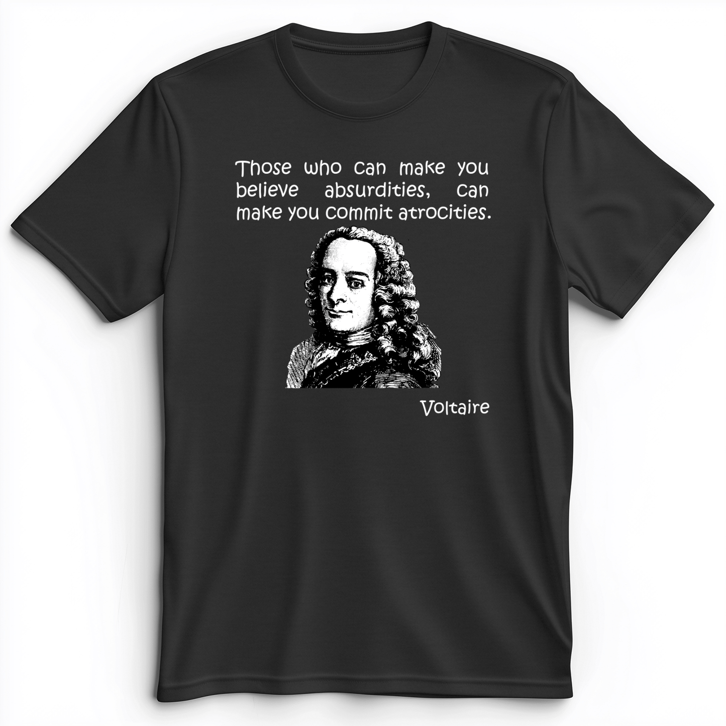 Voltaire Absurdities Premium Tee Dark Grey Heather / S