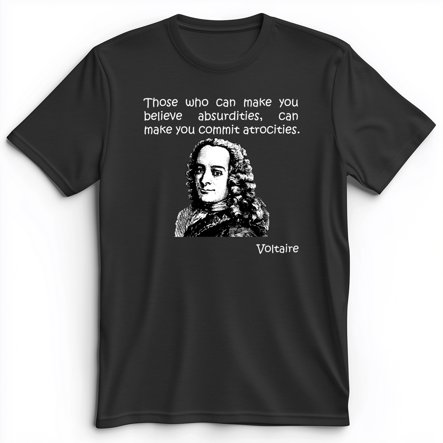 Voltaire Absurdities Premium Tee Dark Grey Heather / S