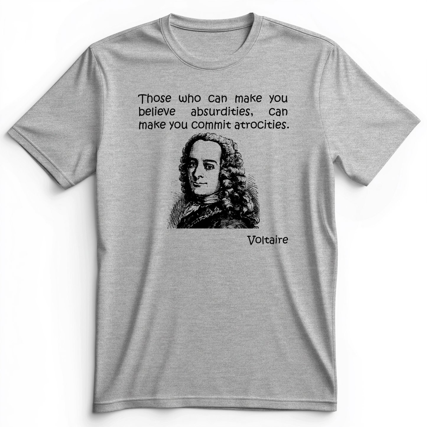 Voltaire Absurdities Premium Tee Athletic Heather / S