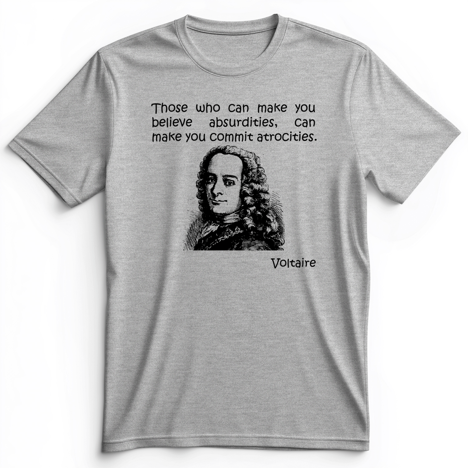 Voltaire Absurdities Premium Tee Athletic Heather / S