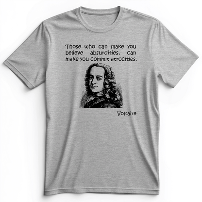 Voltaire Absurdities Premium Tee Athletic Heather / S