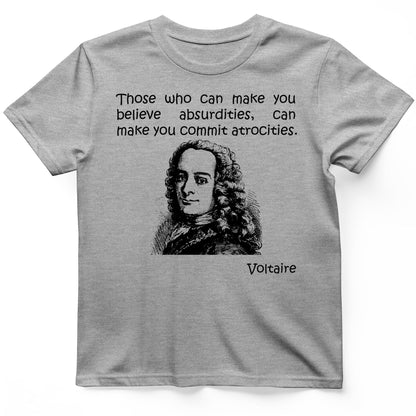 Voltaire Absurdities T-Shirt Sport Grey / S