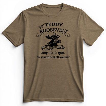 Vote Teddy Premium Tee Heather Olive / S