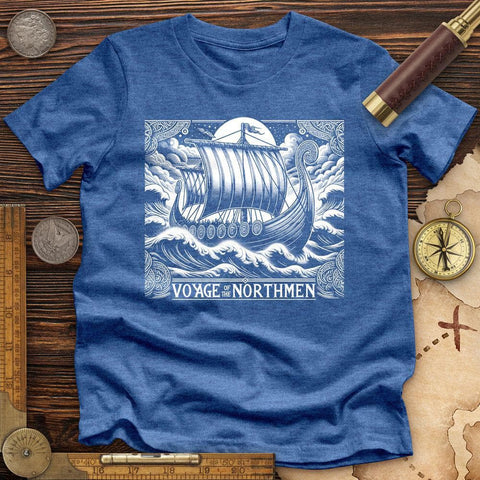 Voyage Of The Northmen High Quality Tee Heather True Royal / S