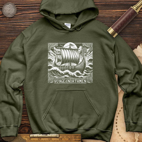 Voyage Of The Northmen Hoodie Military Green / S