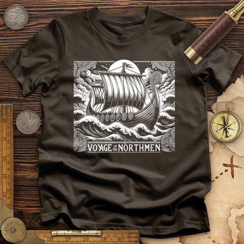 Voyage Of The Northmen T-Shirt Dark Chocolate / S