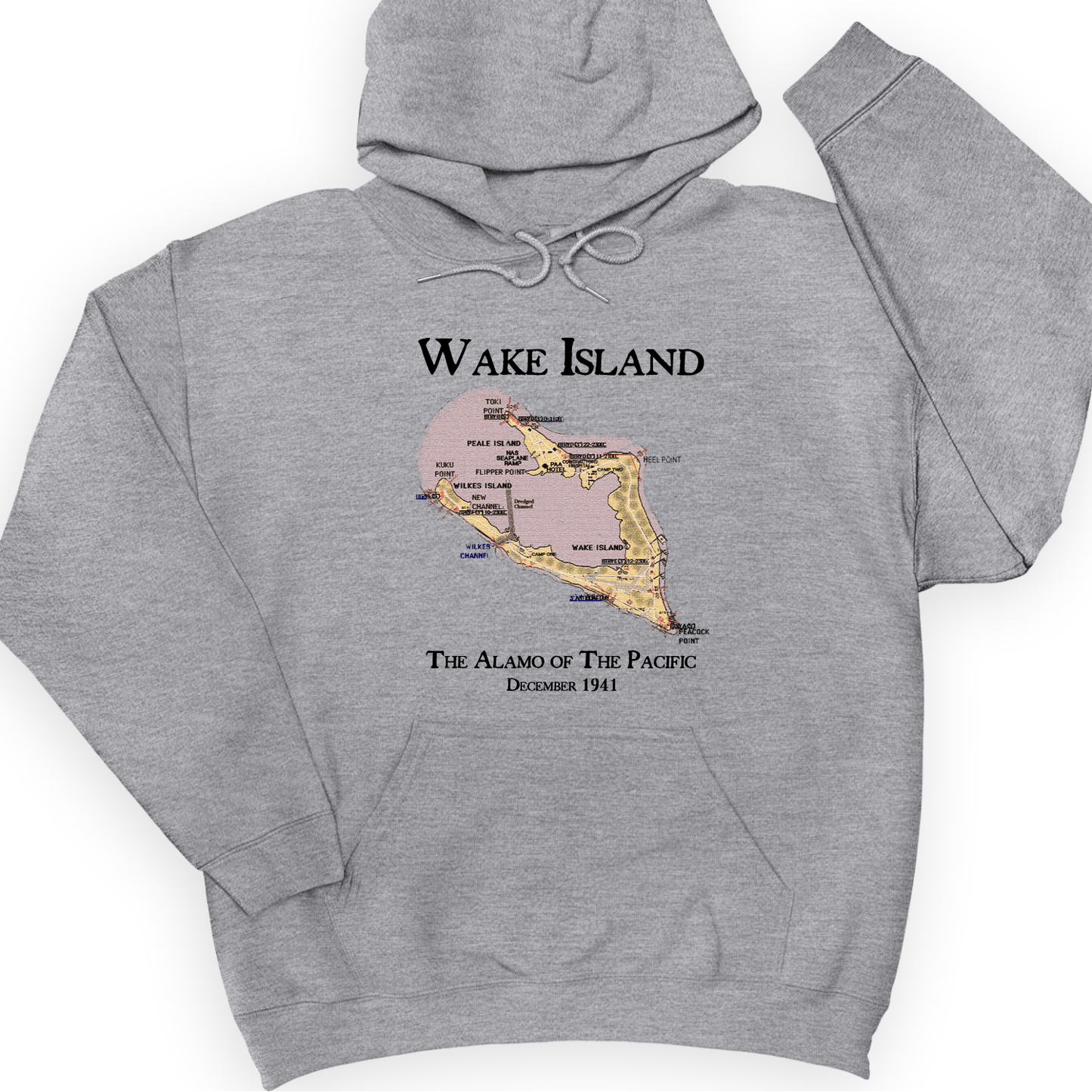 Wake Island Hoodie Sport Grey / S