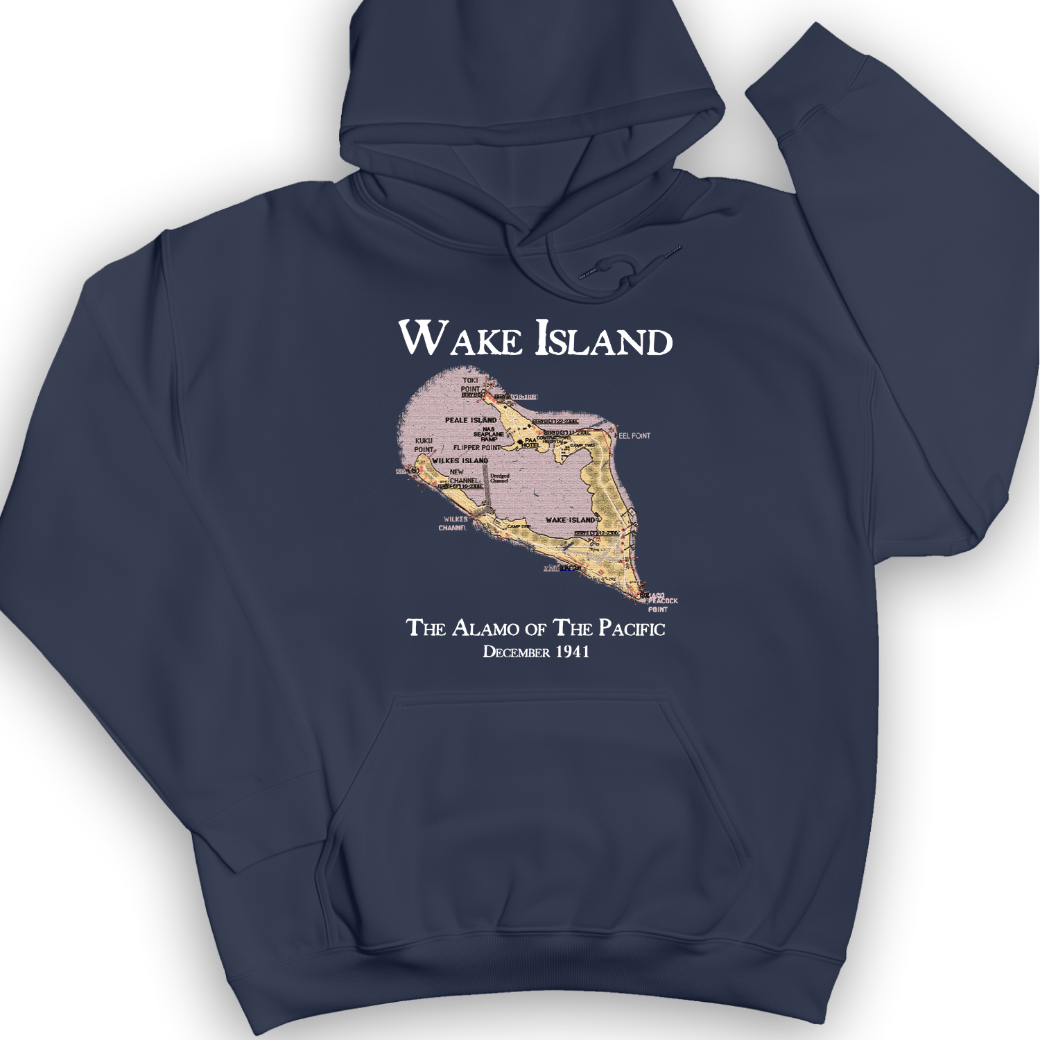 Wake Island Hoodie Navy / S