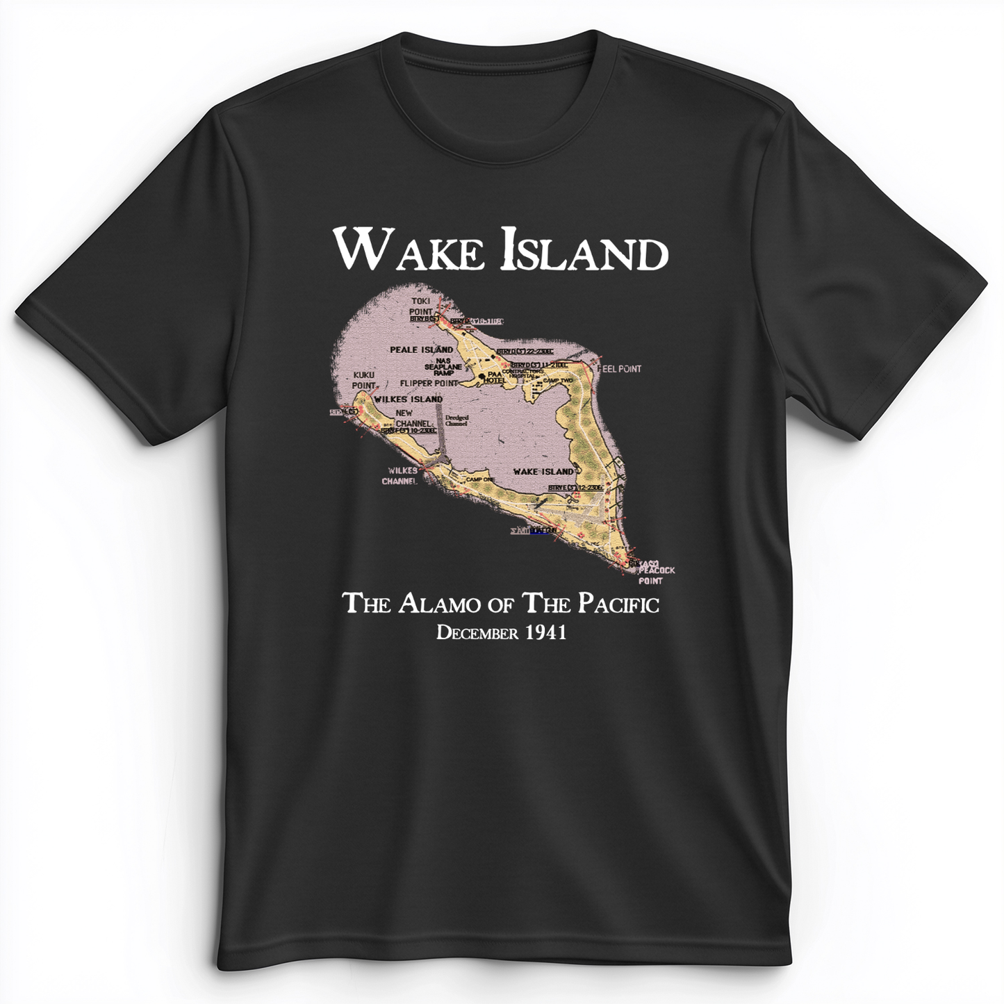 Wake Island Premium Tee Dark Grey Heather / S