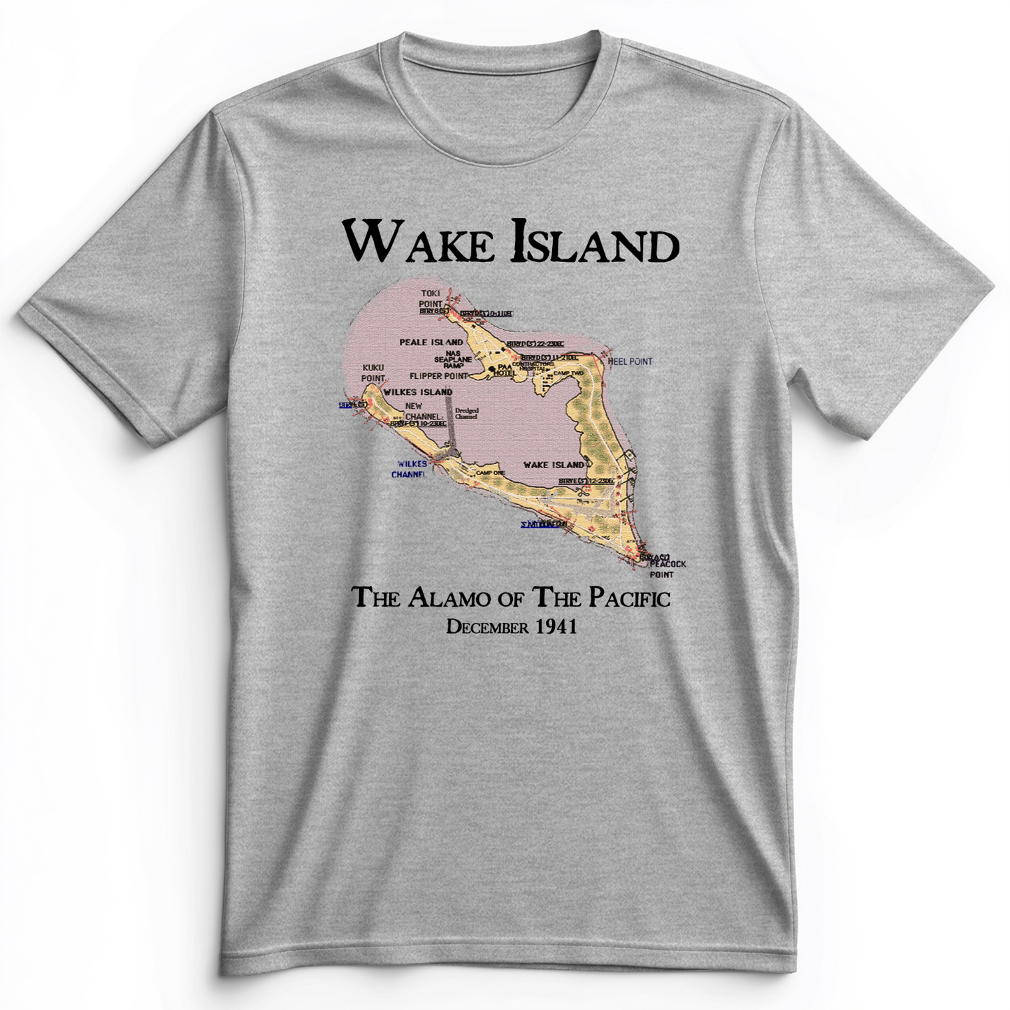 Wake Island Premium Tee Athletic Heather / S