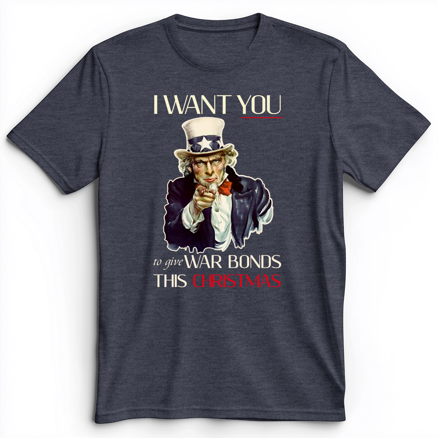 War Bonds Premium Tee Heather Navy / S