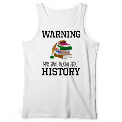 Warning May Start Talking About History Tank White / XS