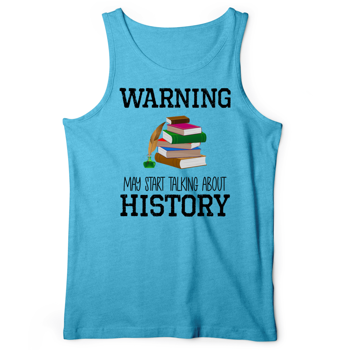 Warning May Start Talking About History Tank Aqua TriBlend / XS