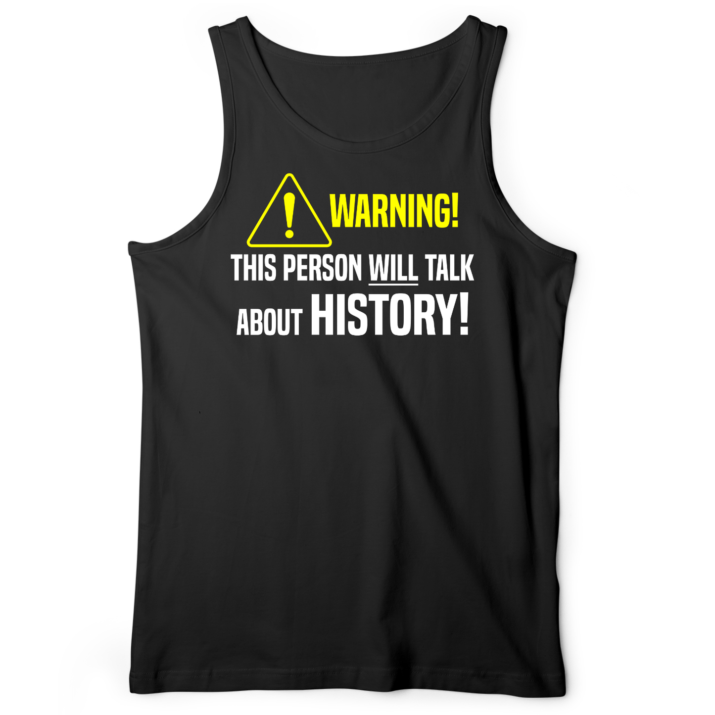 Warning Will Talk History Tank Black / XS