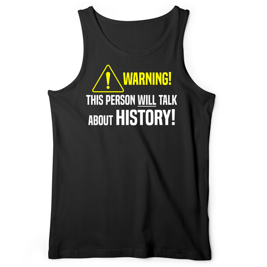 Warning Will Talk History Tank Black / XS