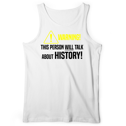 Warning Will Talk History Tank White / XS