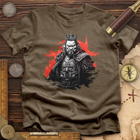 Warrior Genghis Khan High Quality Tee Heather Olive / S