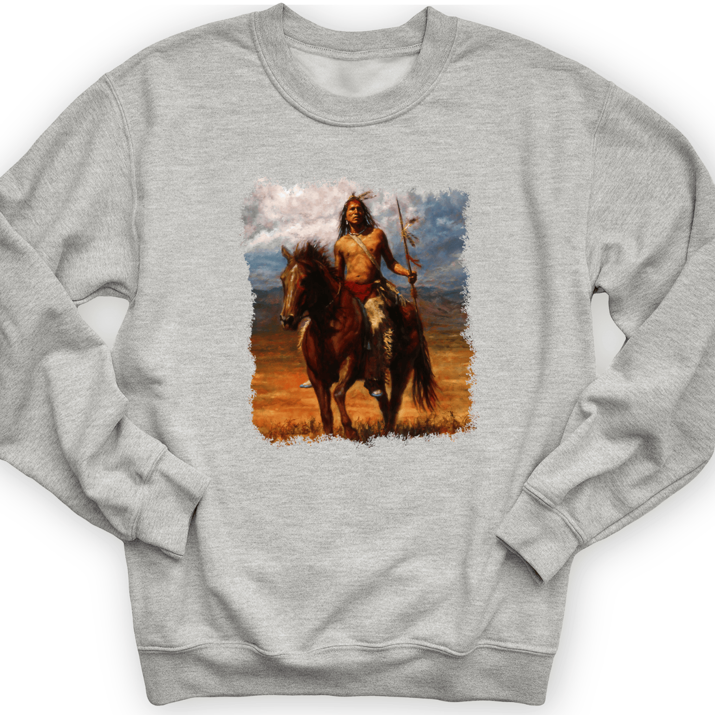 Warrior Horse Crewneck Sport Grey / S