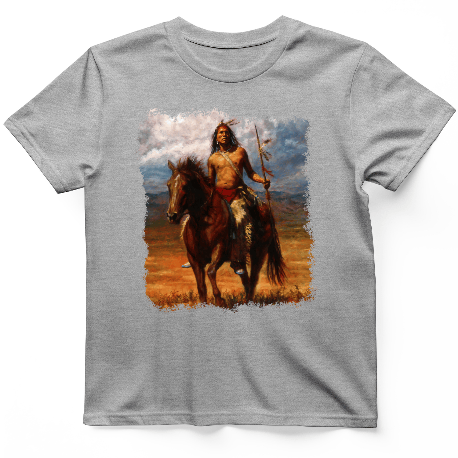 Warrior Horse T-Shirt Sport Grey / S