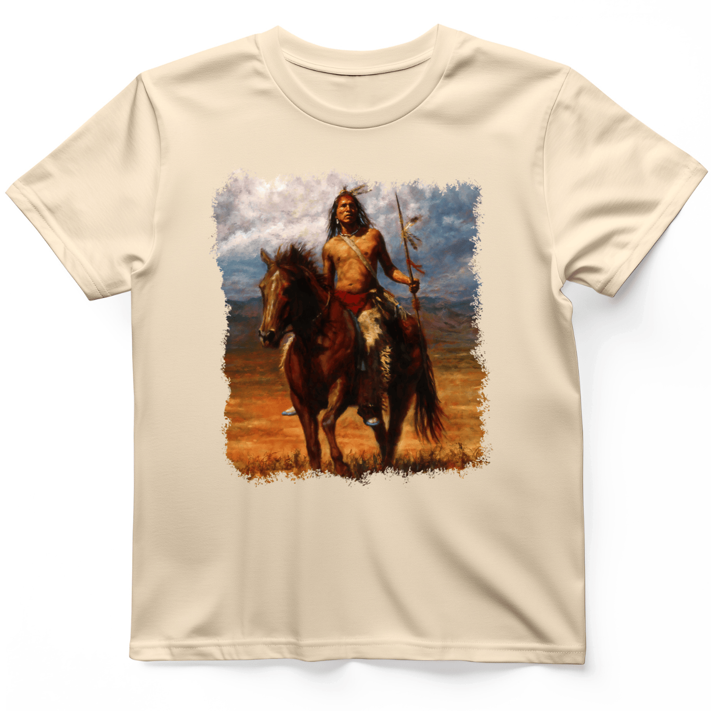 Warrior Horse T-Shirt Natural / S