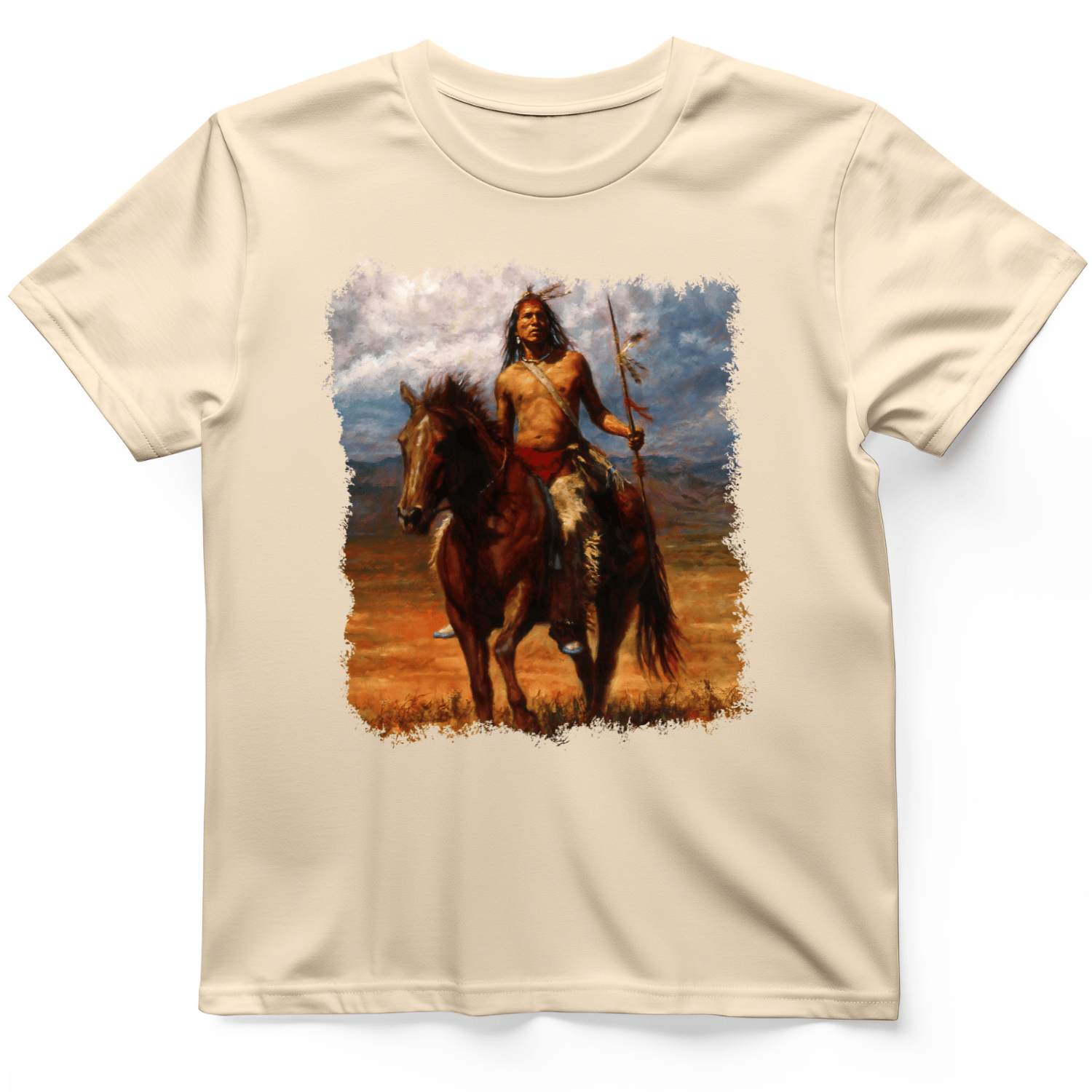 Warrior Horse T-Shirt Natural / S