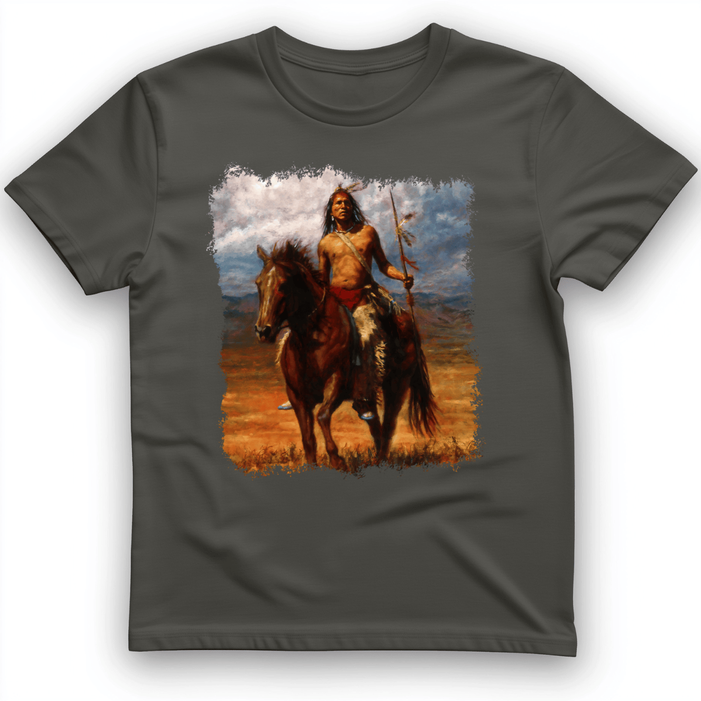 Warrior Horse T-Shirt Charcoal / S