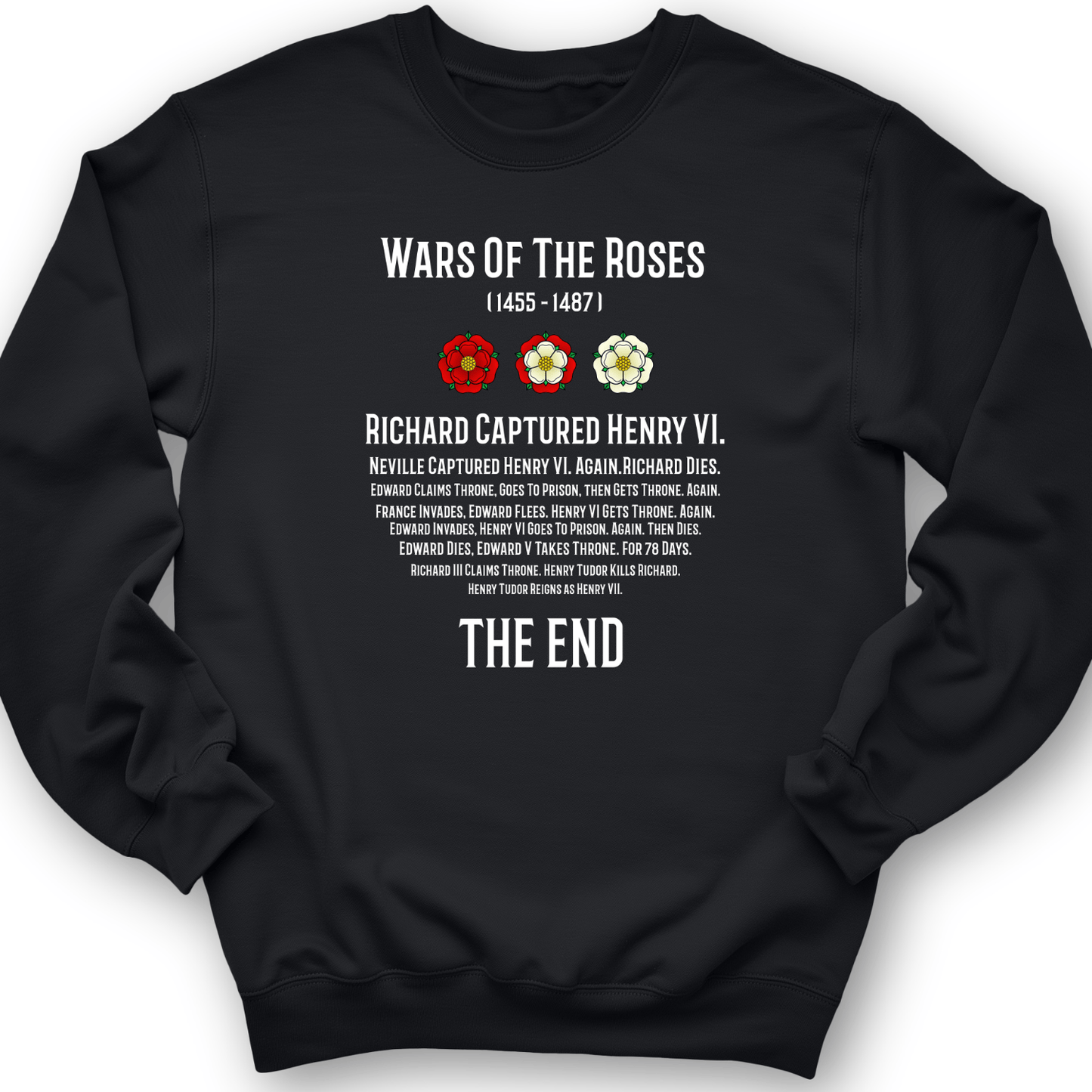 Wars Of The Roses Crewneck Black / S