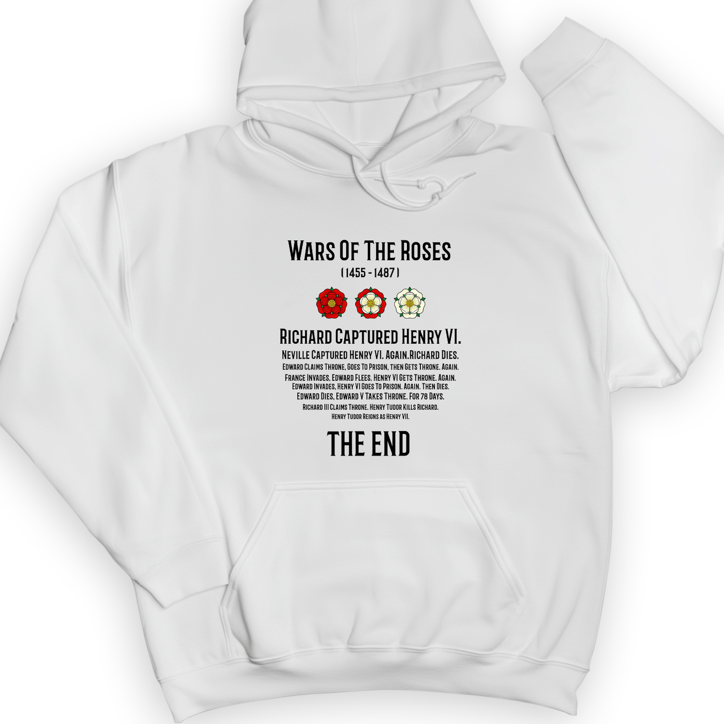 Wars Of The Roses Hoodie White / S