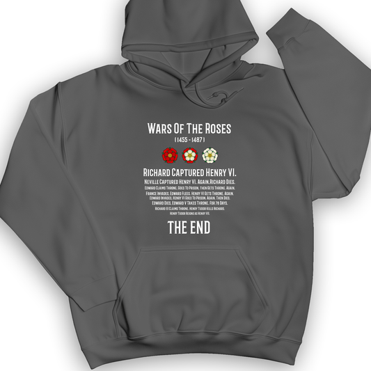 Wars Of The Roses Hoodie Charcoal / S