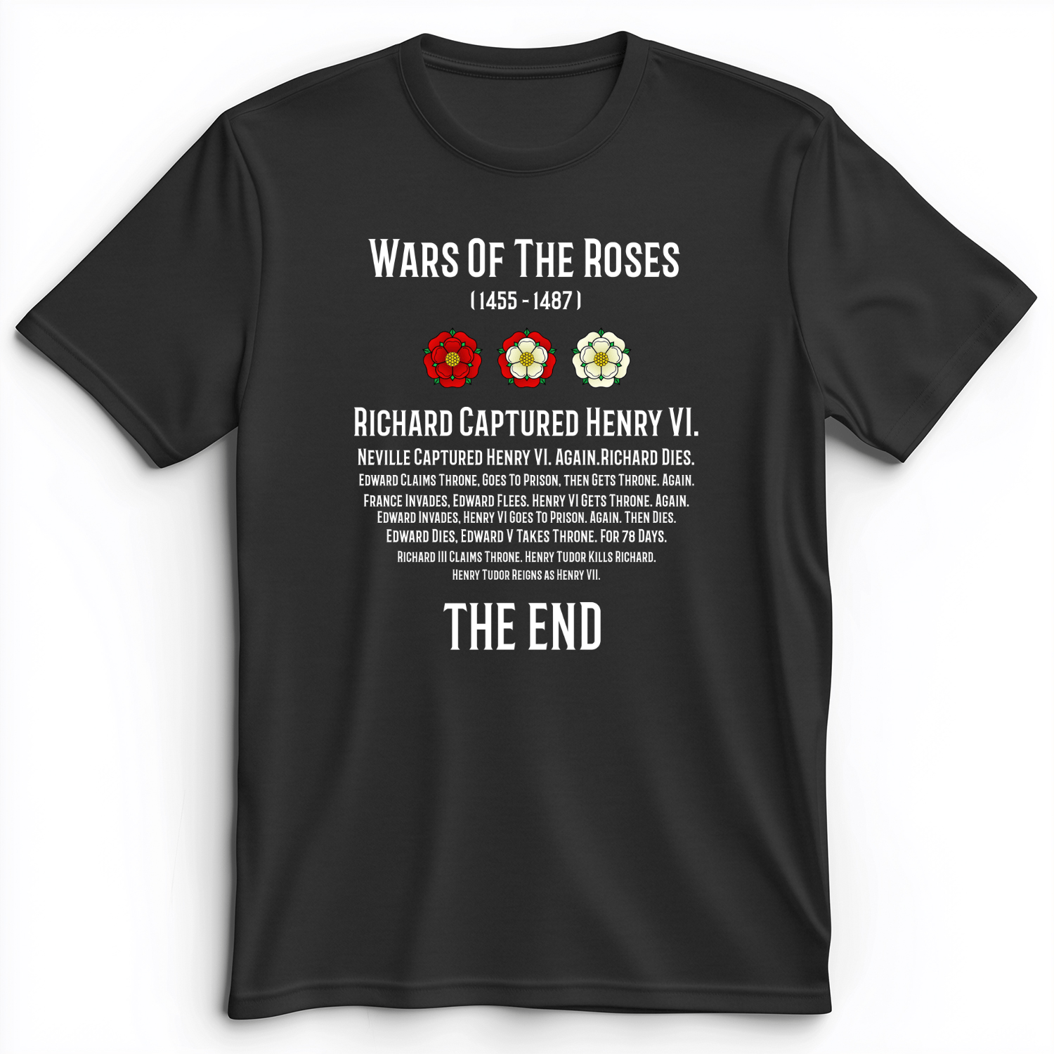 Wars Of The Roses Premium Tee Dark Grey Heather / S