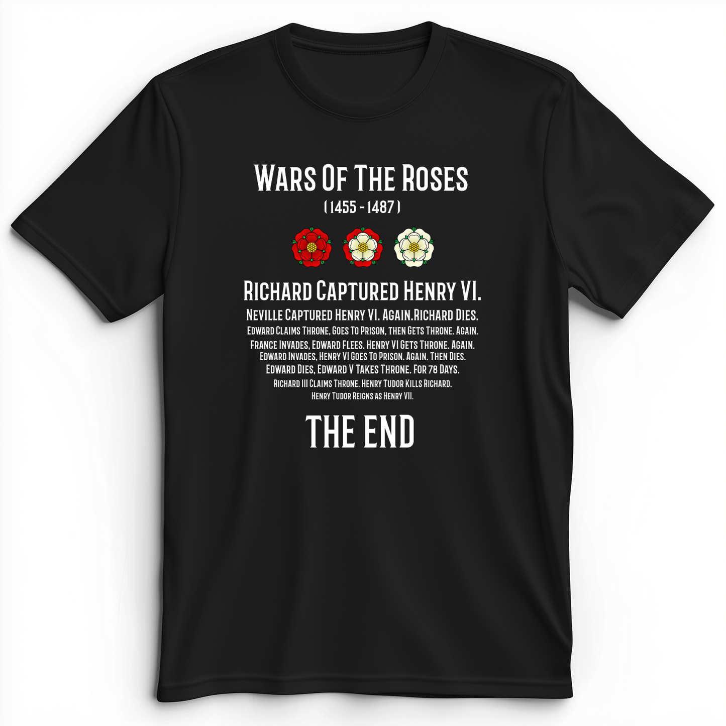 Wars Of The Roses Premium Tee Black / S