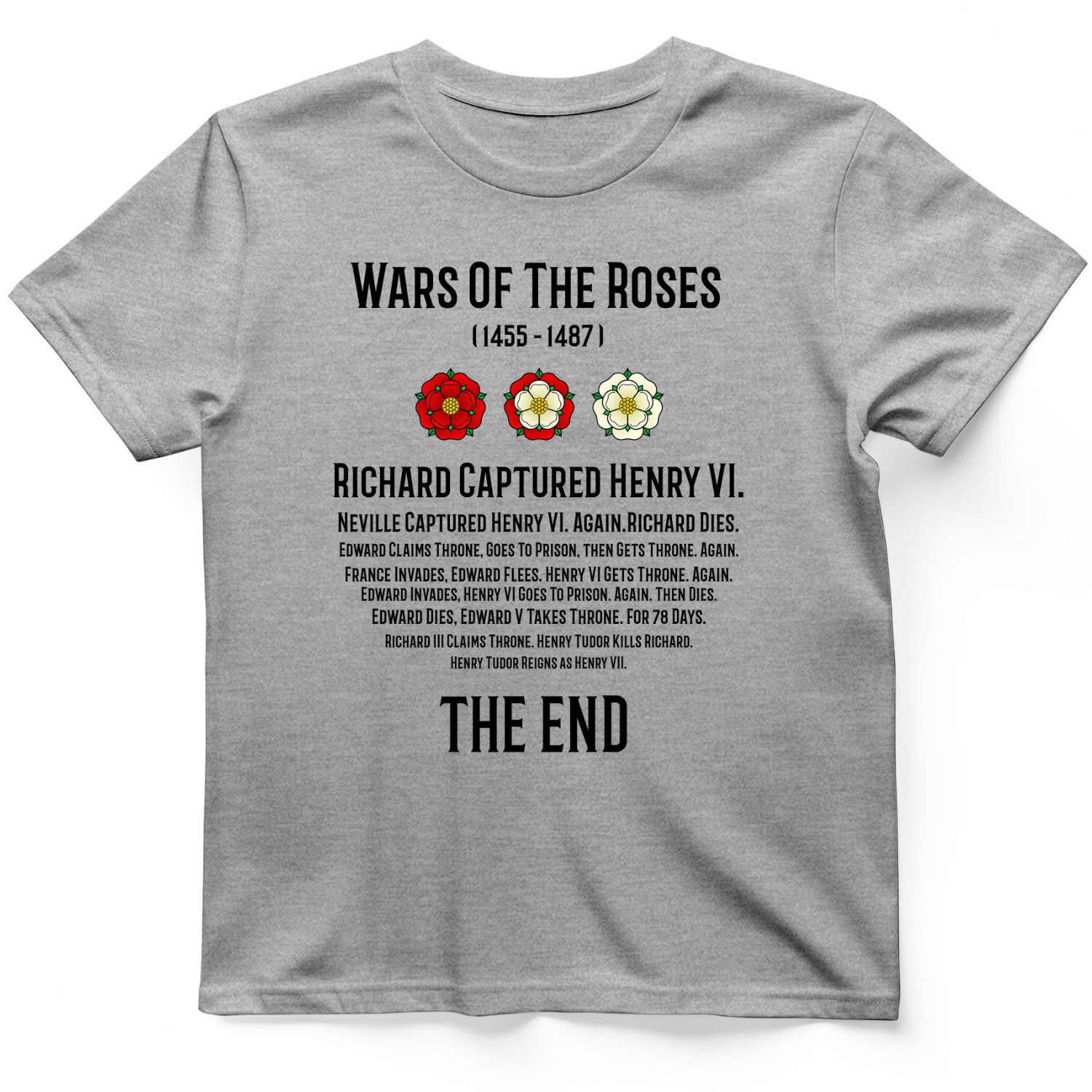 Wars Of The Roses T-Shirt Sport Grey / S