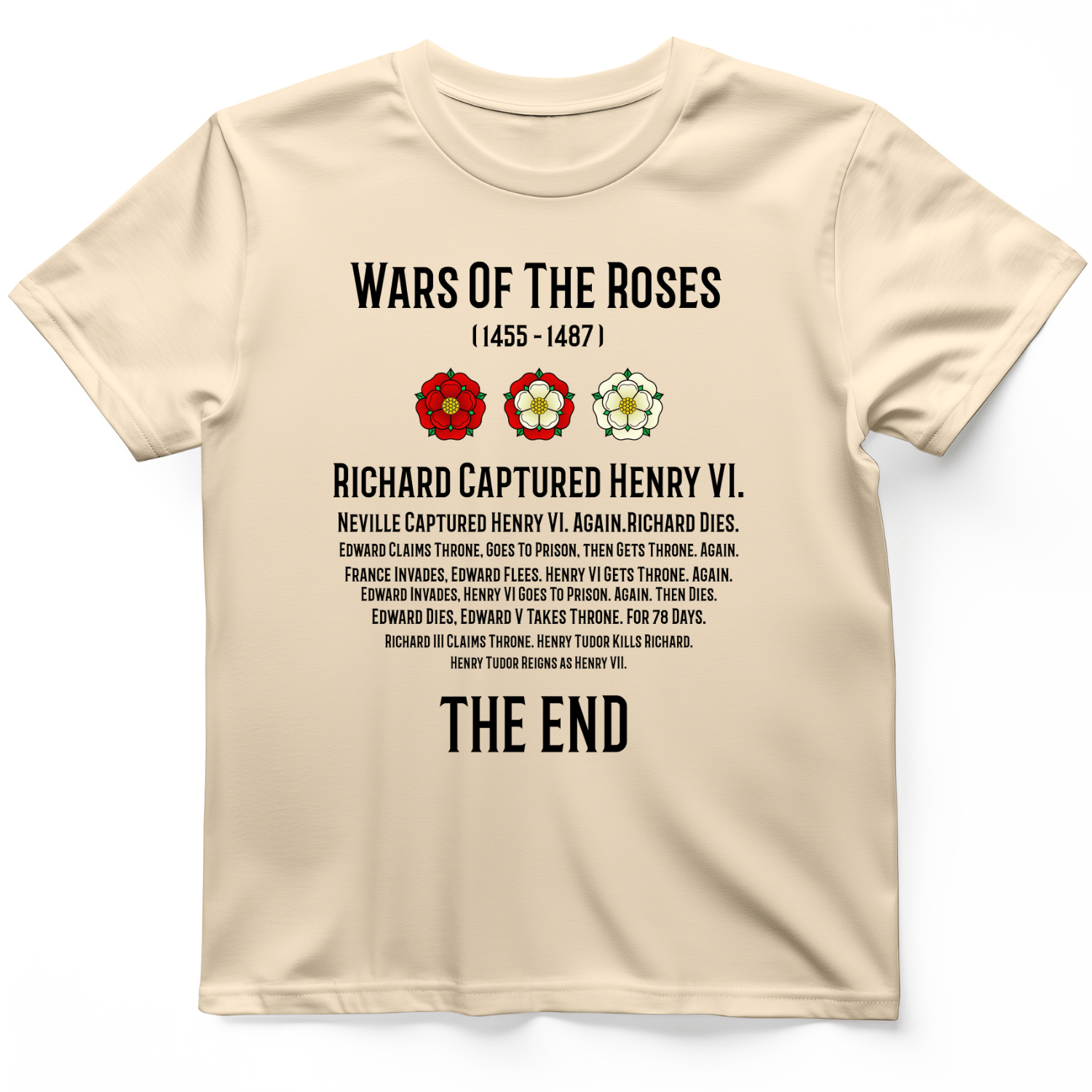 Wars Of The Roses T-Shirt Natural / S