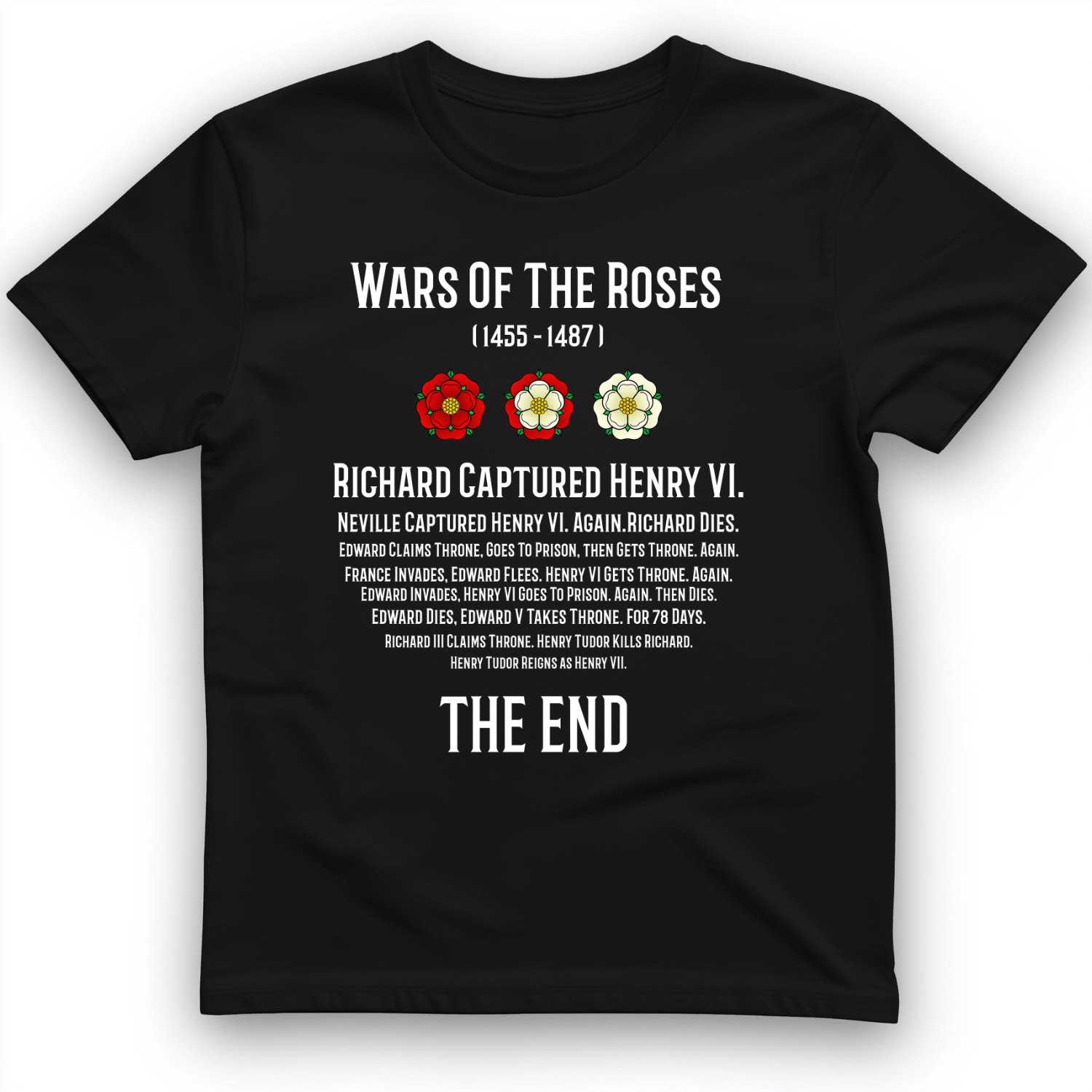 Wars Of The Roses T-Shirt Black / S