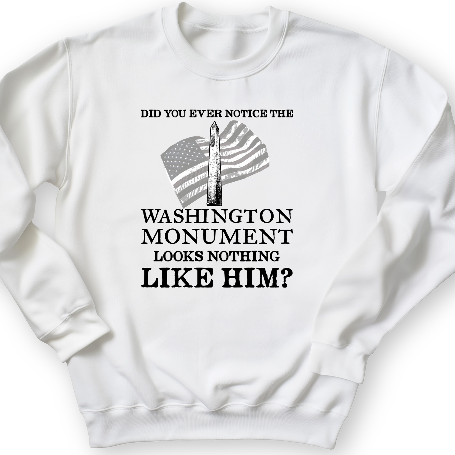 Washington Monument Crewneck White / S