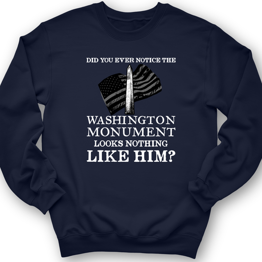 Washington Monument Crewneck Navy / S