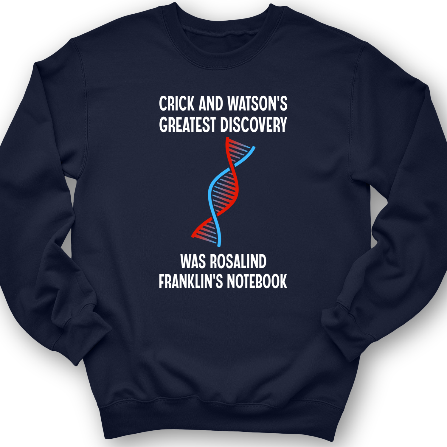 Watson and Crick Crewneck Navy / S