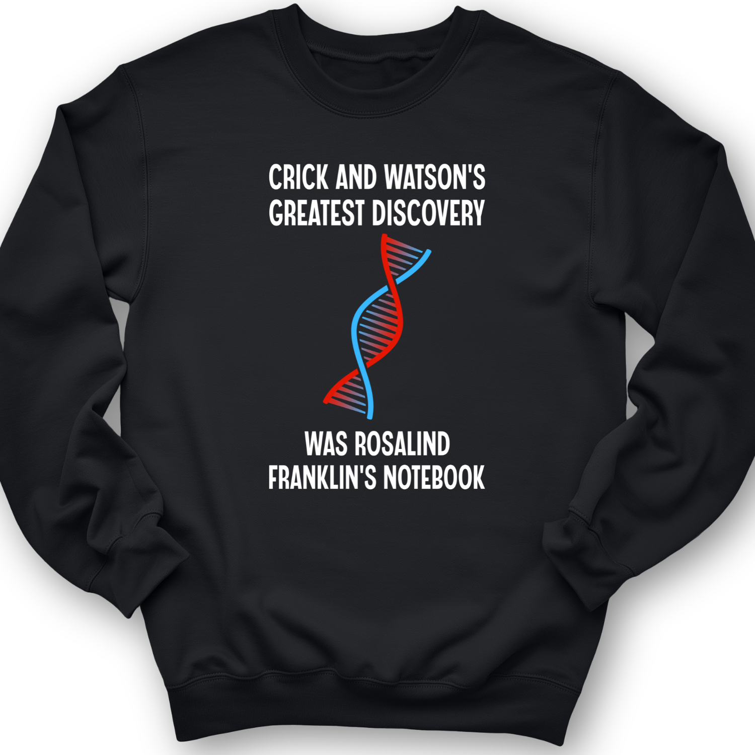 Watson and Crick Crewneck Black / S