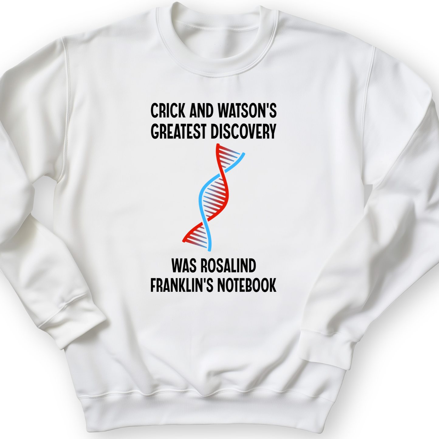 Watson and Crick Crewneck White / S