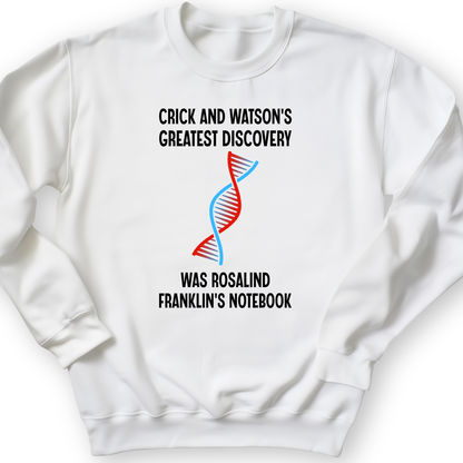 Watson and Crick Crewneck White / S