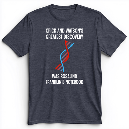 Watson and Crick Premium Tee Heather Navy / S