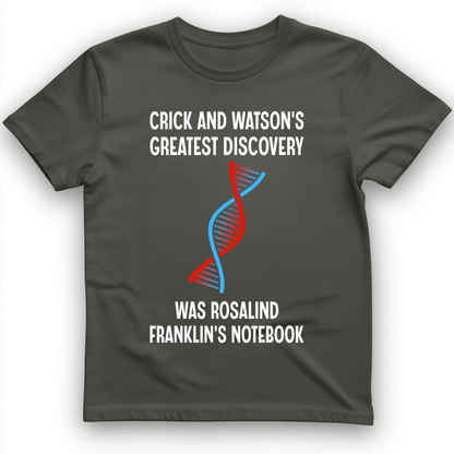 Watson and Crick T-Shirt Charcoal / S