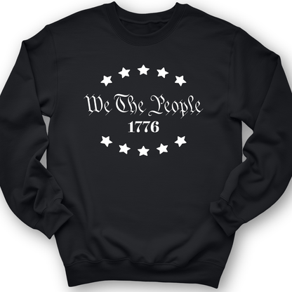 We The People 1776 Crewneck Black / S