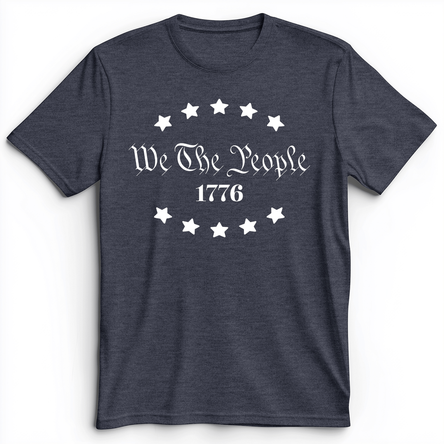 We The People 1776 Premium Tee Heather Navy / S