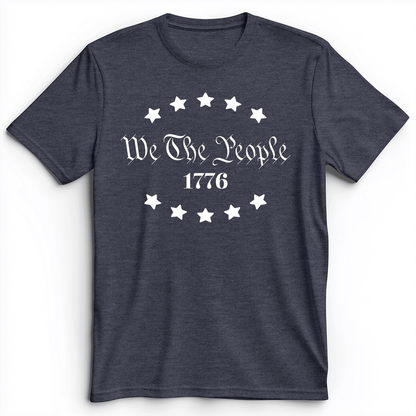 We The People 1776 Premium Tee Heather Navy / S